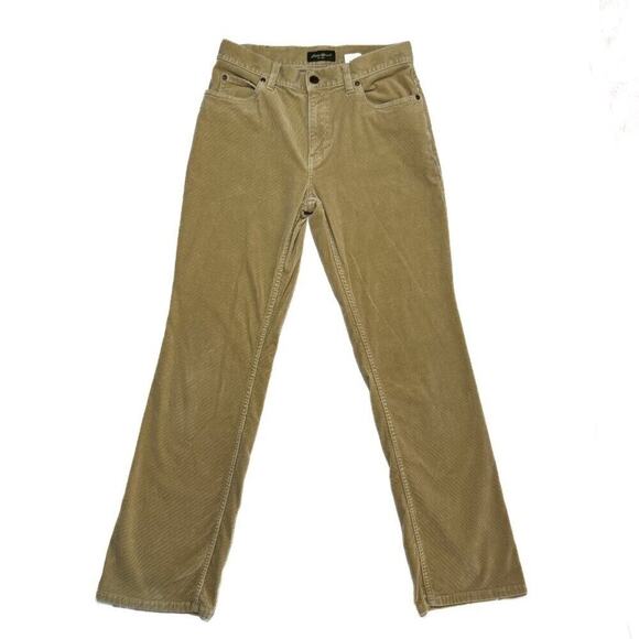 Eddie Bauer Corduroy Pants Boot Cut Cream Women's 4R Casual Outdoor Western - Picture 3 of 8